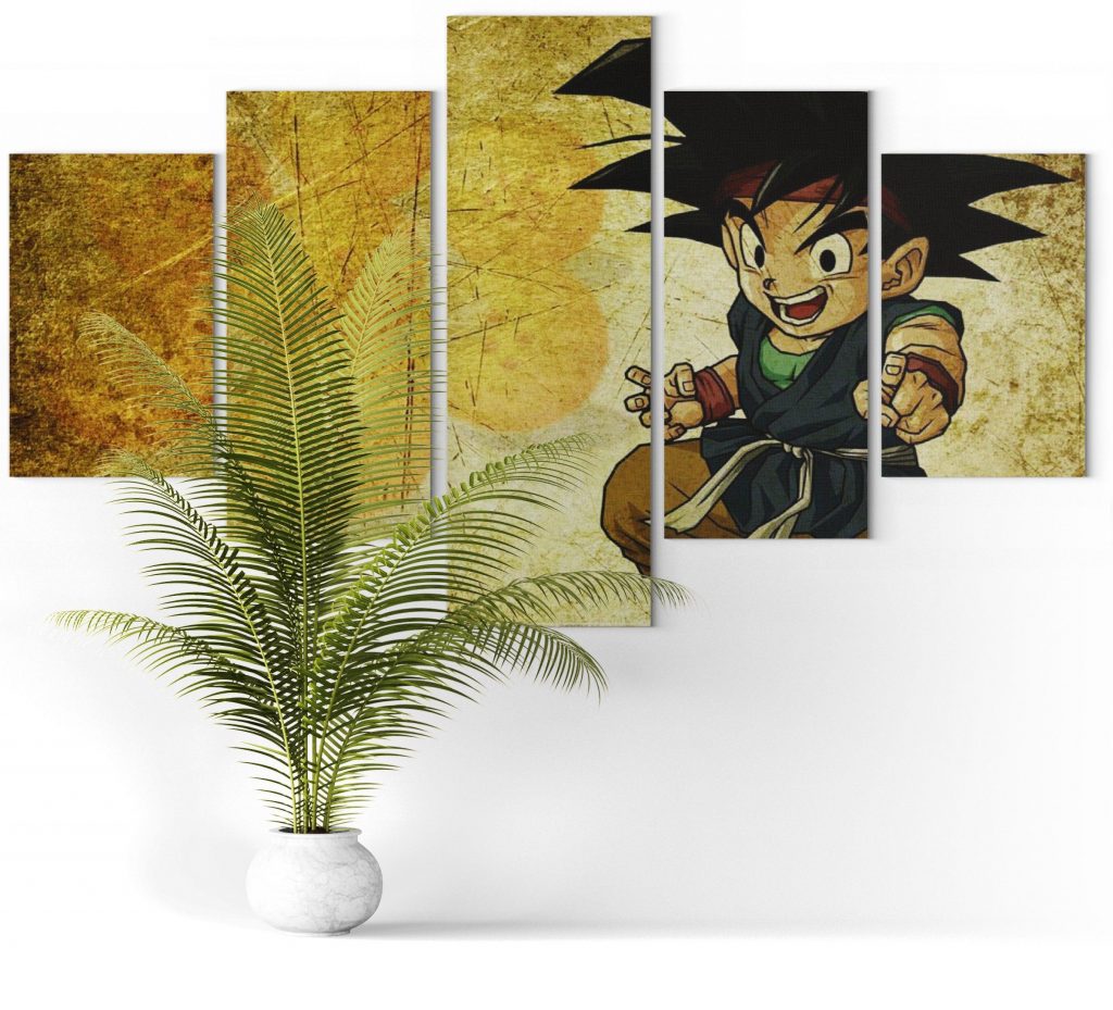 Tableau Anime Dragon Ball Super – 5 Pièces Peinture Sur Toile